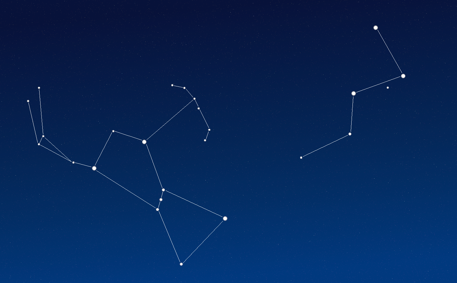 D'Orion à Cassiopée